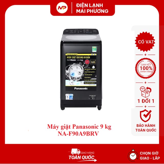 Máy giặt Panasonic 9 kg NA-F90A9BRV - Bảo hành 2 năm - Ảnh 2