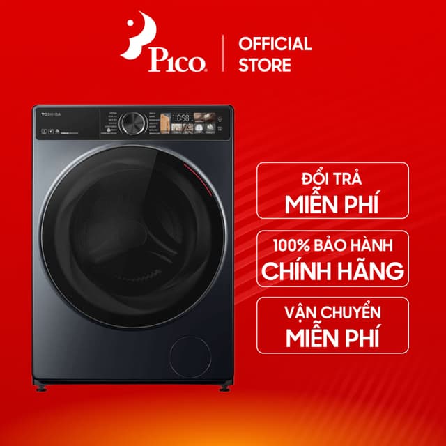 Máy giặt sấy Toshiba Inverter giặt 10.5 kg - sấy 7 kg TWD-T25BZU115MWV(MG) - Ảnh 9