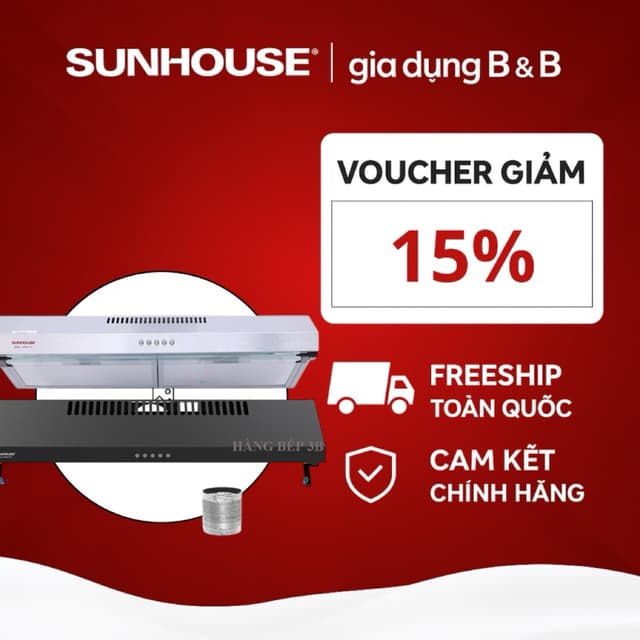 Máy hút mùi âm tủ SUNHOUSE SHB6118B | 6118I chính hãng – công suất hút tới 700 m³/giờ, 3 mức tốc độ, - Ảnh 11