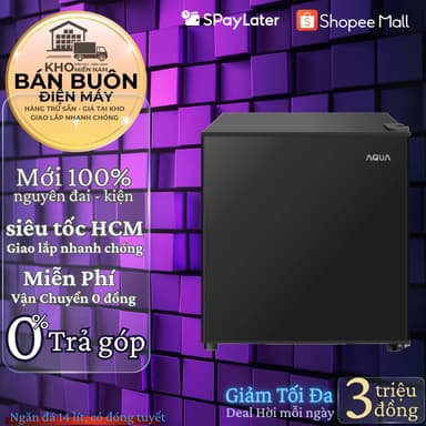 So sánh giá Tủ Lạnh Aqua AQR-D60FA(BS) – 50 Lít, Ngăn Đá Riêng, Thiết Kế Nhỏ Gọn, Tiết Kiệm Điện rẻ nhất?