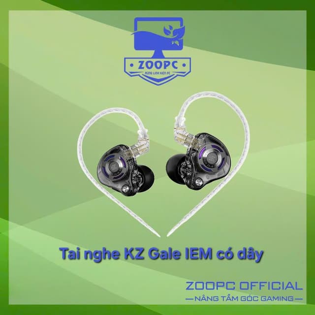 Tai nghe KZ Gale IEM Có Dây Nhỏ Gọn Kèm Mic - ZOOPC STORE - Ảnh 3