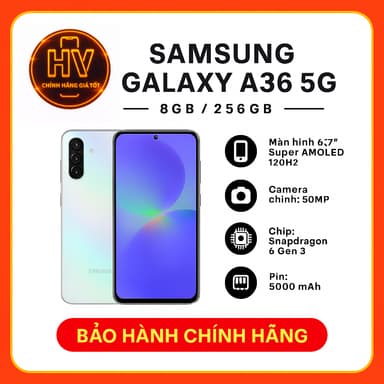 So sánh giá Điện thoại Samsung Galaxy A36 5G 8GB/256GB - Hàng Chính Hãng rẻ nhất?