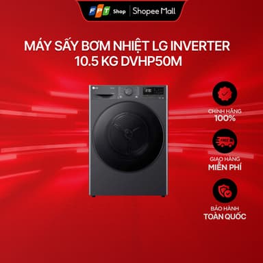 So sánh giá [Chỉ GH tận nơi] Máy sấy bơm nhiệt LG Inverter 10.5 Kg DVHP50M rẻ nhất?