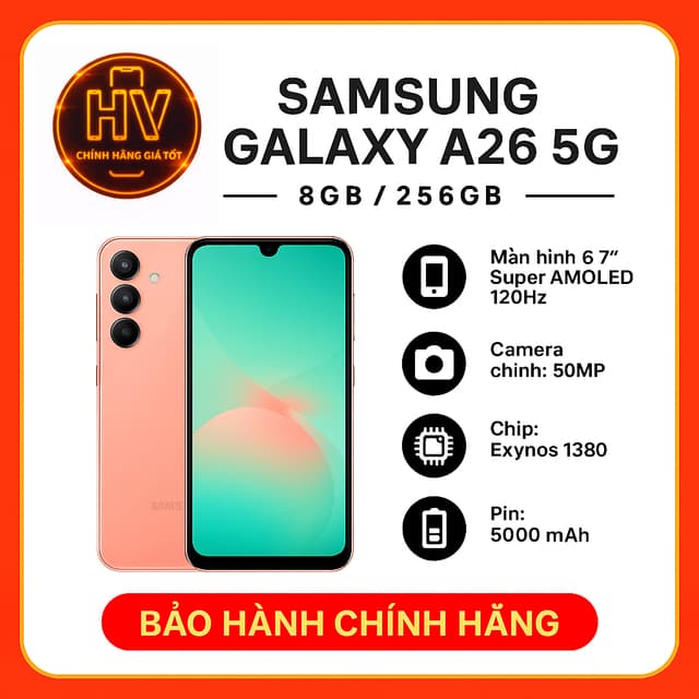 Điện thoại Samsung Galaxy A26 5G 8GB/256GB - Hàng Chính Hãng - Ảnh 7
