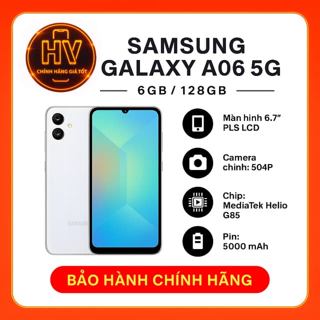 Điện thoại Samsung Galaxy A06 5G 6GB/128GB - Hàng Chính Hãng - Ảnh 7