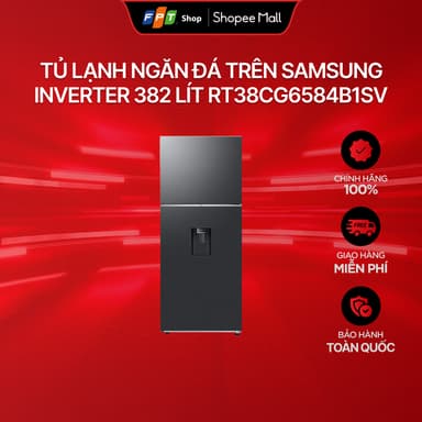 So sánh giá [Chỉ GH tận nơi] Tủ lạnh ngăn đá trên Samsung Inverter 382 lít RT38CG6584B1SV rẻ nhất?