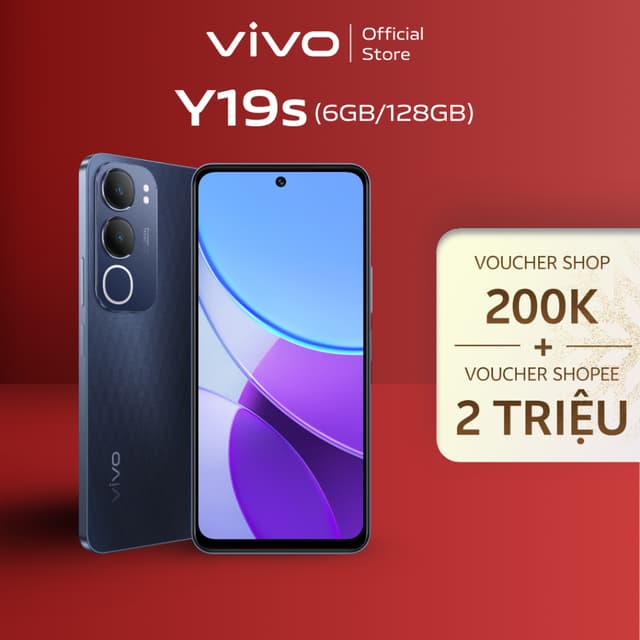 Điện thoại vivo Y19s (6GB/128GB) - 1 Đổi 1 trong tháng đầu tiên - Bảo hành chính hãng 12 tháng - Ảnh 2