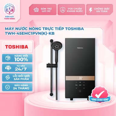 So sánh giá Máy nước nóng trực tiếp Toshiba TWH-45EMC1PVN(K)-KB 4500W – Làm nóng nhanh, an toàn rẻ nhất?