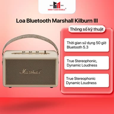 So sánh giá Loa Bluetooth Marshall Kilburn III Chính hãng rẻ nhất?