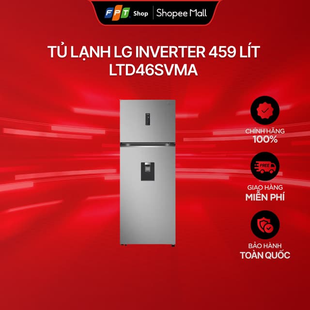 [Chỉ GH tận nơi] Tủ lạnh LG Inverter 459 lít LTD46SVMA - Ảnh 7