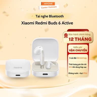 So sánh giá Tai nghe Bluetooth True Wireless Xiaomi Redmi Buds 6 Active - Bảo hành 12 Tháng rẻ nhất?