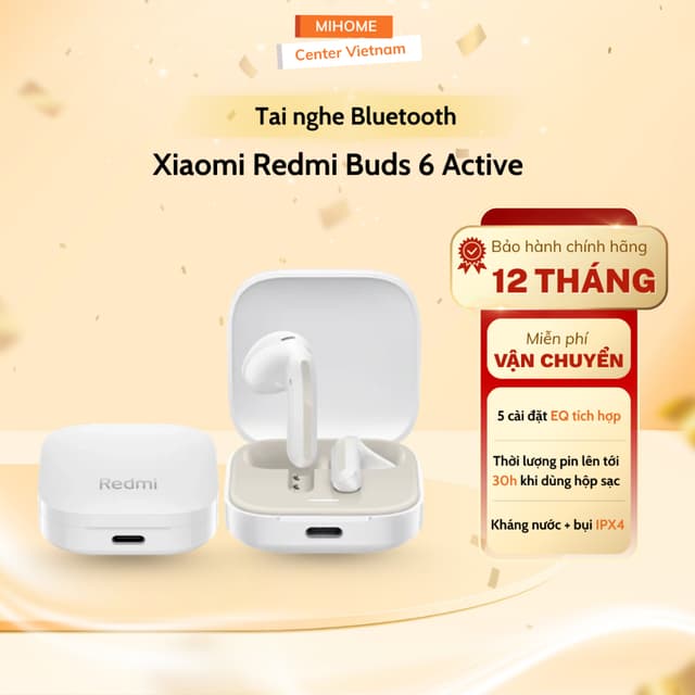 Tai nghe Bluetooth True Wireless Xiaomi Redmi Buds 6 Active - Bảo hành 12 Tháng - Ảnh 8