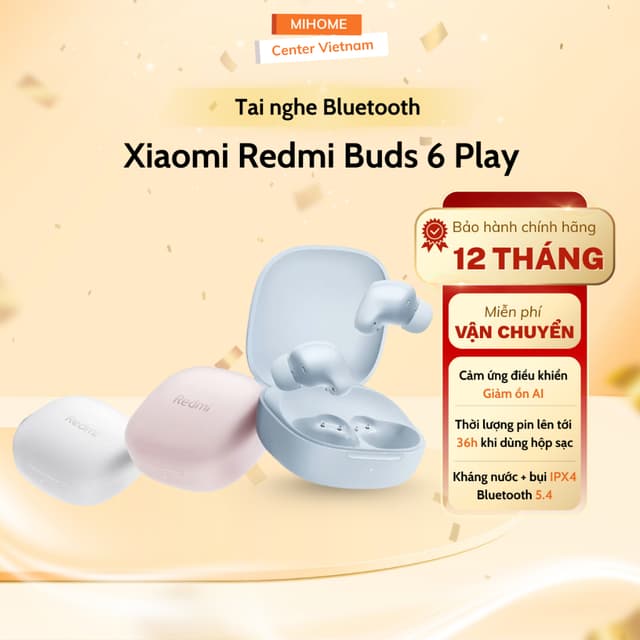 Tai nghe Bluetooth True Wireless Xiaomi Redmi Buds 6 Play - Bảo hành 12 Tháng - Ảnh 8