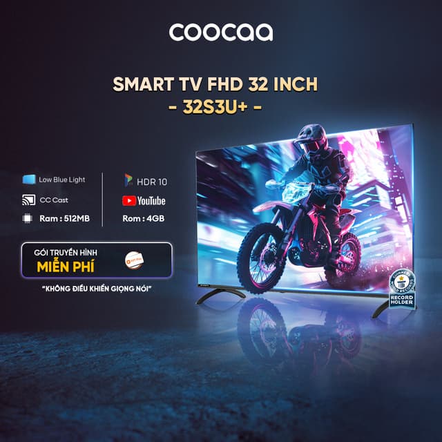 Smart TV HD Coocaa 32 Inch Wifi - Model 32S3U+ - Ảnh 1