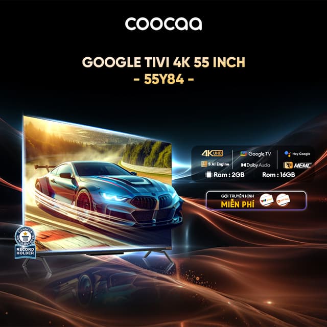 Google Tivi Coocaa 4K 55 Inch - Model 55Y84 - Ảnh 5