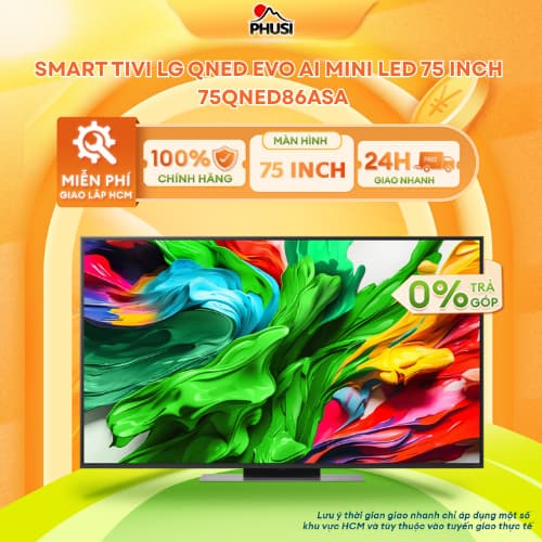 75QNED86ASA [GIAO HÀNG MIỄN PHÍ HCM] Smart Tivi QNED evo LG AI 4K 75 inch - CHÍNH HÃNG - Ảnh 2