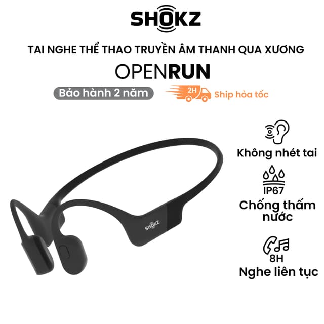 Tai Nghe Bluetooth Thể Thao Truyền Âm Thanh Qua Xương SHOKZ OPENRUN S803 - Bảo hành 2 năm - Pin sử dụng liên tục 8 giờ - Ảnh 8