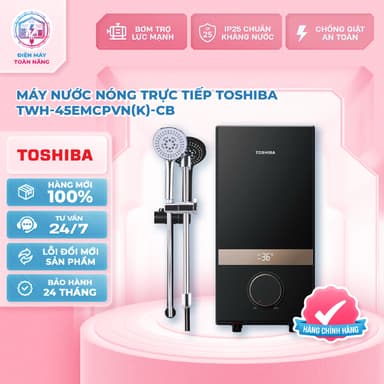 So sánh giá Máy nước nóng trực tiếp Toshiba TWH-45EMCPVN(K)-CB 4500W – An toàn, làm nóng nhanh rẻ nhất?