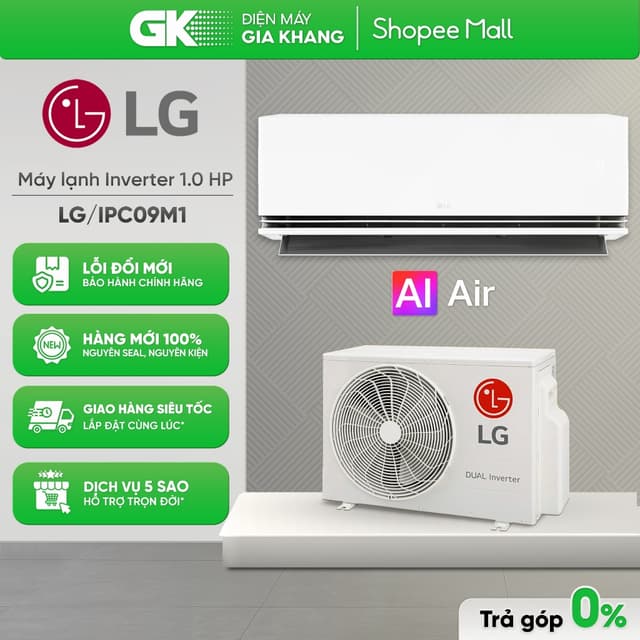 IPC09M1 | V10WIN1 - Máy Lạnh LG 1 HP Inverter [Toàn Quốc] - Ảnh 2