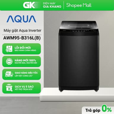 So sánh giá AWM95-B316L(B) - Máy Giặt Aqua Inverter 9.5 Kg AWM95-B316L(B) [Freeship HCM] rẻ nhất?