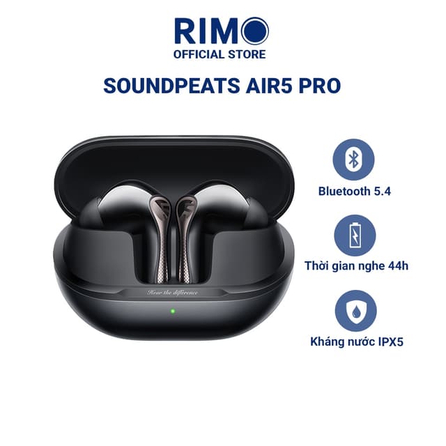 Tai nghe True Wireless SoundPEATS Air5 Pro ANC, LDAC, APTX Lossless, Kháng nước IPX5,  Bluetooth 5.4 - Ảnh 3