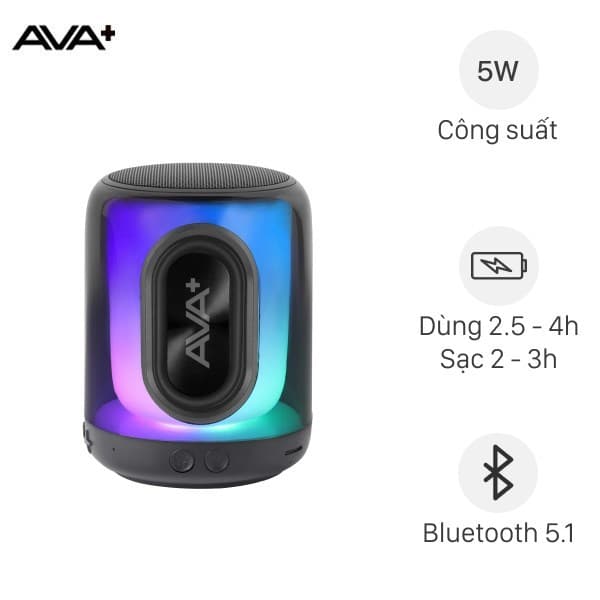 Loa Bluetooth AVA+ Led K09 - Ảnh 2