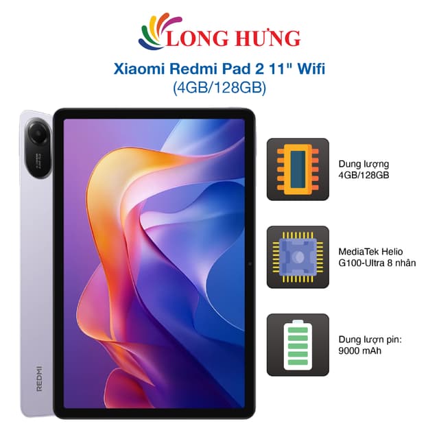 Máy tính bảng Xiaomi Redmi Pad 2 11" Wifi (4GB/128GB) - Hàng chính hãng - Ảnh 11