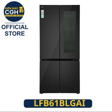So sánh giá Tủ lạnh LG Inverter 617 lít Multi Door InstaView LFB61BLGAI rẻ nhất?