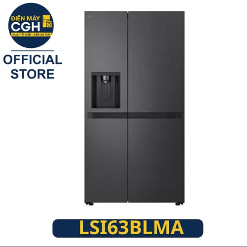 Tủ lạnh LG Inverter 641 lít Side By Side LSI63BLMA - Ảnh 1
