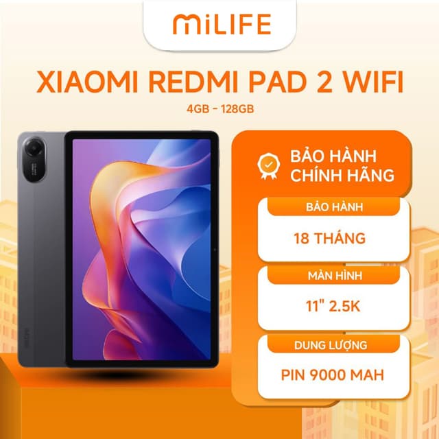 Máy Tính Bảng Xiaomi Redmi Pad 2 4GB 128GB Wifi Chính Hãng BH 18 Tháng - Ảnh 8
