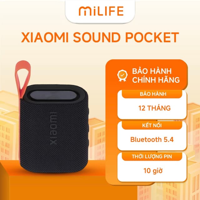 Loa Bluetooth Xiaomi Sound Pocket Chính Hãng BH 12 Tháng - Ảnh 2