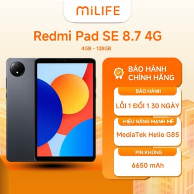 So sánh giá Máy Tính Bảng Xiaomi Redmi Pad SE 8.7 4G 4GB 128GB Chính Hãng BH 18 Tháng rẻ nhất?