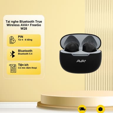 So sánh giá Tai nghe Bluetooth True Wireless AVA+ FreeGo W28 Hàng Chính Hãng Likenew rẻ nhất?