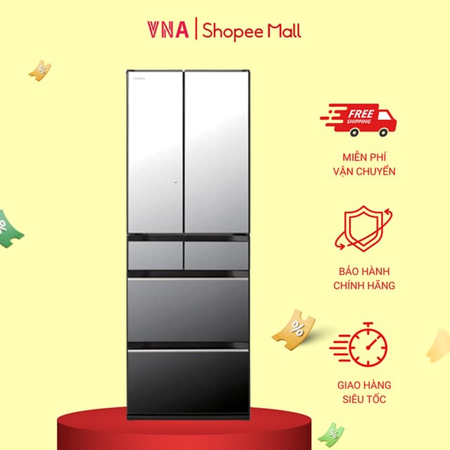 Tủ lạnh Hitachi Inverter 540 lít Multi Door R-HW540RV(X) - Chính hãng bảo hành 24 tháng - Ảnh 7