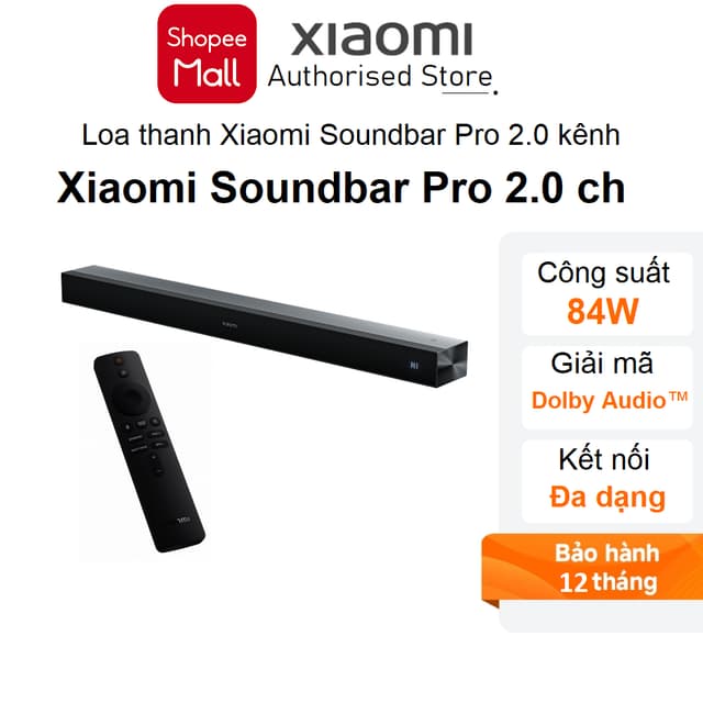 Loa Bluetooth Xiaomi Soundbar Pro 2.0 ch NS5-EU (QBH4344EU) - Hàng chính hãng - Ảnh 2