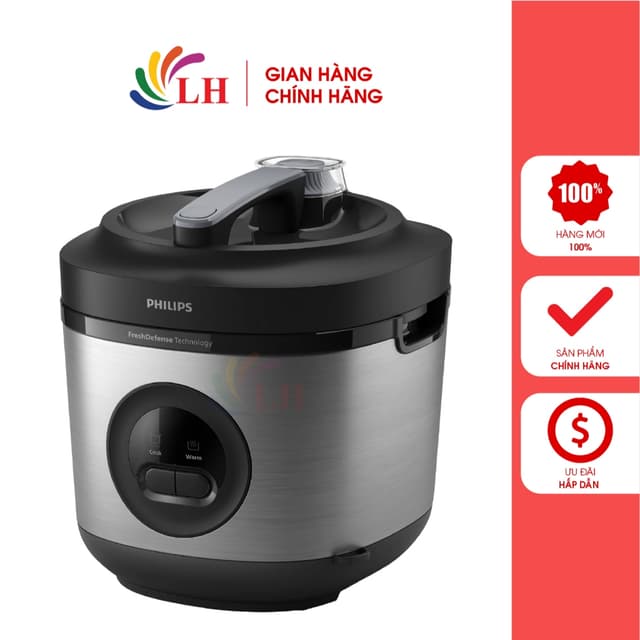 Nồi cơm điện nắp gài Philips 1.8 lít HD3213/31 - Hàng chính hãng - Ảnh 11