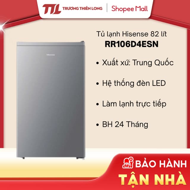 Tủ lạnh Hisense 82 lít RR106D4ESN [FREESHIP HCM] - Ảnh 10
