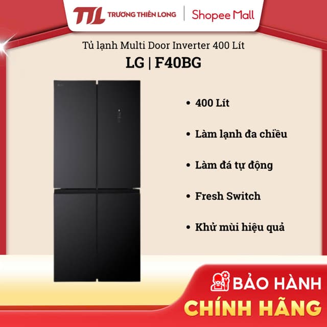 F40BG - Tủ Lạnh LG Inverter 400 lít Multi Door F40BG [FREESHIP HCM] - Ảnh 6