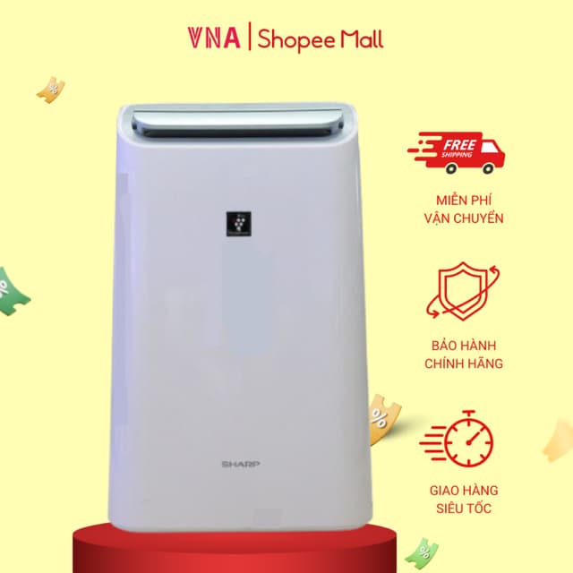 Máy hút ẩm kết hợp lọc không khí Sharp DW-E16FA-W - 16 Lít/ngày - Bảo hành chính hãng 12 tháng - Ảnh 11