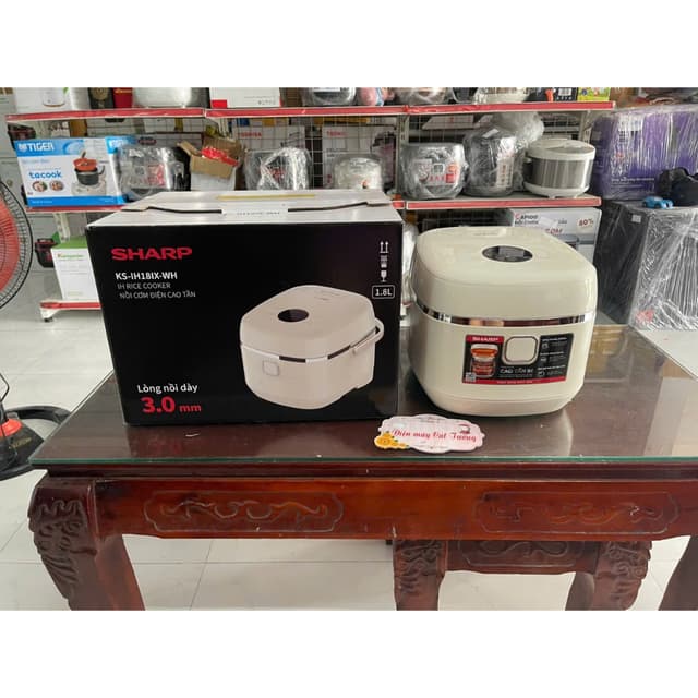Nồi cơm cao tần Sharp 1.8 lít KS-IH18IX-WH công suất 1300w, hàng chính hãng - Hàng trưng bày - Ảnh 11