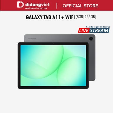 So sánh giá (KOL) Máy tính bảng Samsung Galaxy Tab A11 Plus Wifi 8GB|256GB, 11" 90Hz - MediaTek Dimensity 7040- 5100mAh,BH 12 Tháng rẻ nhất?