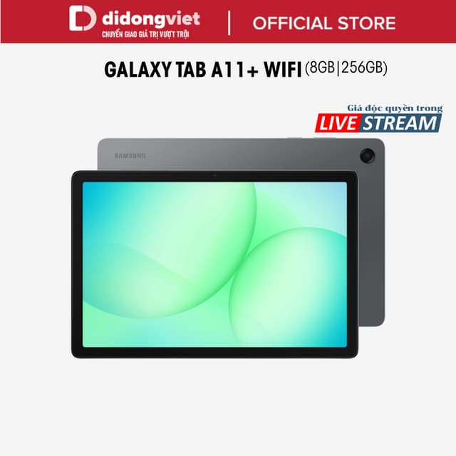 (KOL) Máy tính bảng Samsung Galaxy Tab A11 Plus Wifi 8GB|256GB, 11" 90Hz - MediaTek Dimensity 7040- 5100mAh,BH 12 Tháng - Ảnh 3