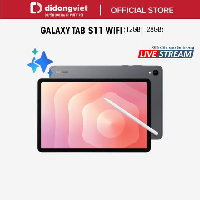 (KOL) Máy Tính Bảng Samsung Galaxy Tab S11 Wifi 12GB|128GB, Màn hình 11" - MediaTek Dimensity 9400+, 8400mAh | BH 2 năm - Ảnh 11