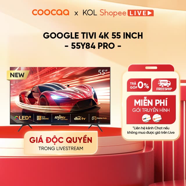 [Livestream] Smart TV Coocaa 55 inch 4K QLED Google TV 55Y84 Pro | 60Hz | HDR10+ - Ảnh 9
