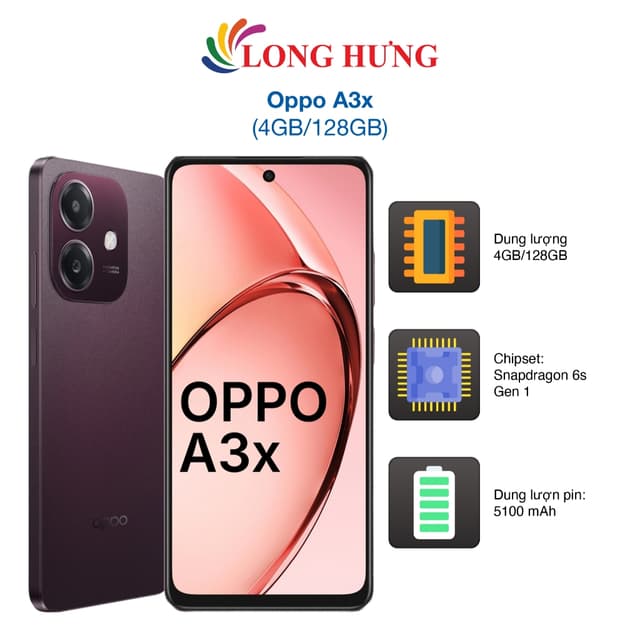 Điện thoại Oppo A3x (4GB/128GB) - Hàng chính hãng - Ảnh 10