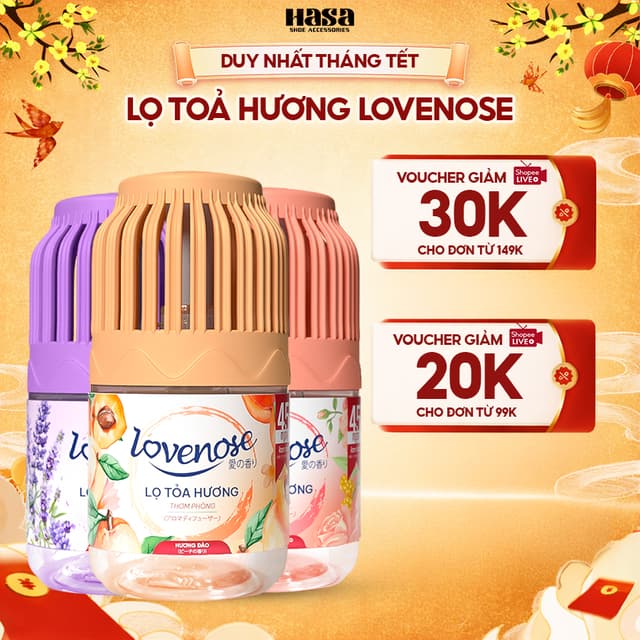 Lọ tỏa hương Lovenose hương thơm tự nhiên dễ chịu khử mùi sáp thơm phòng thế hệ mới 45 ngày - 180ml - Ảnh 10