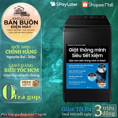 So sánh giá WA80F13S5BSV Máy giặt Samsung Inverter 13 kg WA80F13S5BSV Mẫu mới rẻ nhất?