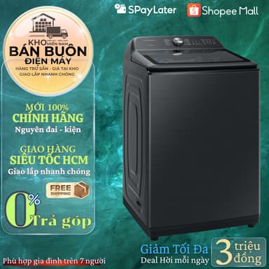 So sánh giá WA23A8377GV Máy giặt Samsung Inverter 23 kg WA23A8377GV/SV Sản xuất Thái Lan rẻ nhất?