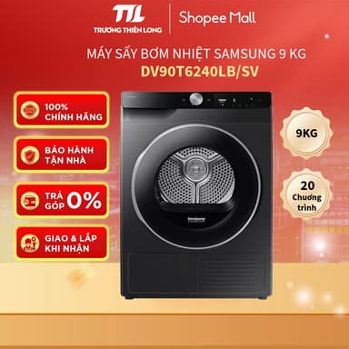 So sánh giá DV90T6240LB/SV - Máy Sấy Bơm Nhiệt Samsung 9 kg DV90T6240LB/SV [TOÀN QUỐC] rẻ nhất?