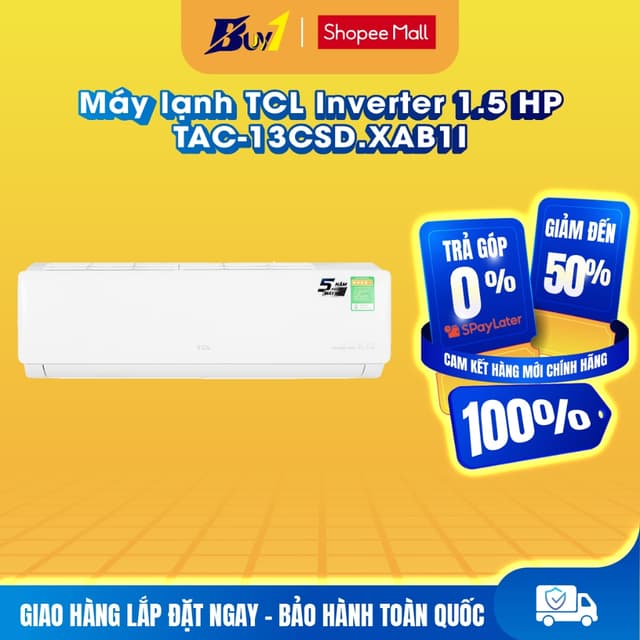 TAC-13CSD.XAB1I - Máy lạnh TCL Inverter 1.5 HP TAC-13CSD/XAB1I - Hàng chính hãng - Ảnh 12
